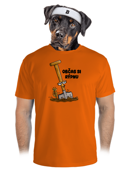 Občas si rýpnu pánské sportovní tričko Neon Orange