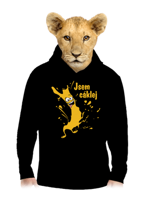 Cáklej dětská mikina klokanka Black