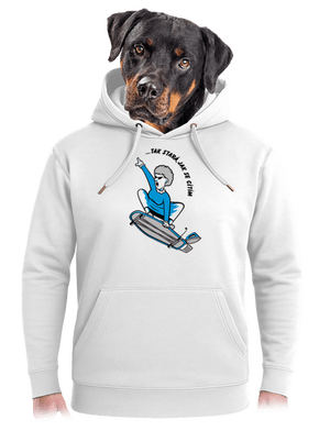 Starý, jak se cítím unisex mikina premium Snowwhite