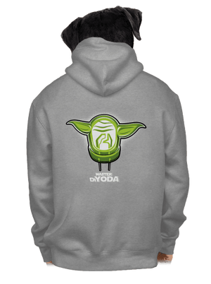 Mistr DiYoda pánská mikina na zip Light Melange