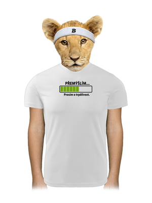 Přemýšlím dětské sportovní tričko White