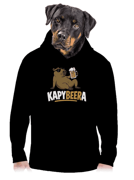 Kapybeera pánská mikina klokanka Black