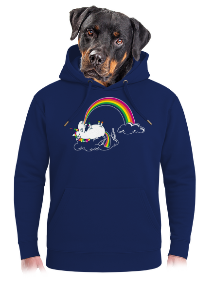 Tajemství duhy unisex mikina premium Navy