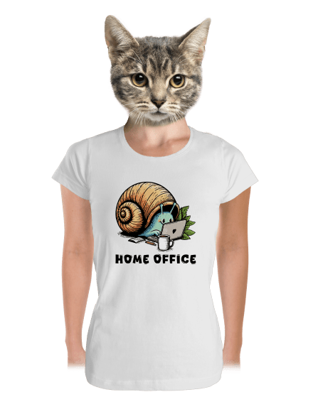 Šnekův home office dámské tričko premium White