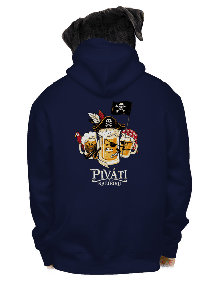 Piváti z Kalibiku pánská mikina na zip Navy