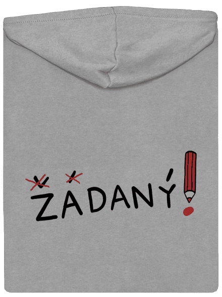 Zadaný a zadaná pánská mikina na zip Light Melange