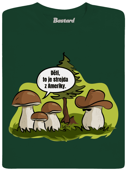 Strejda z Ameriky dětské tričko Bottle Green