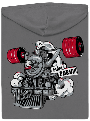 Lokomotiva dámská mikina na zip Steel Gray