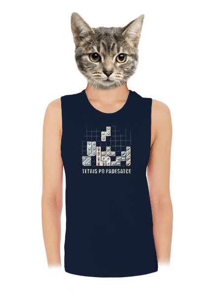 Tetris dámské tílko volné Navy
