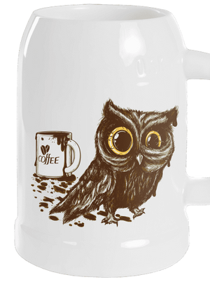 Sova na kofeinu půllitr White