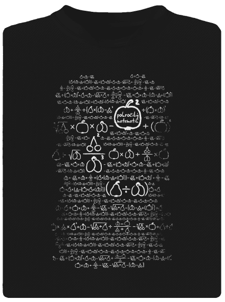 Matematik pánské sportovní tričko Black
