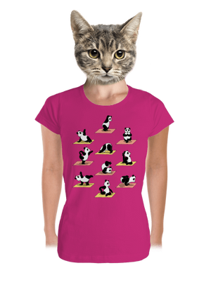 Pandí jóga dámské tričko premium Magenta