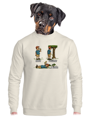 unisex mikina bez kapuce