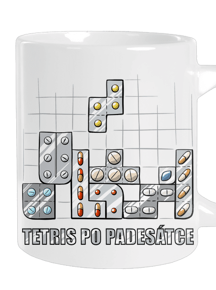 Tetris velký hrnek White