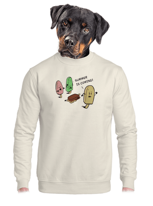 unisex mikina bez kapuce