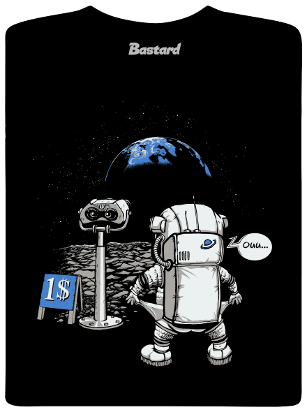 Kosmonaut dětské tričko Black