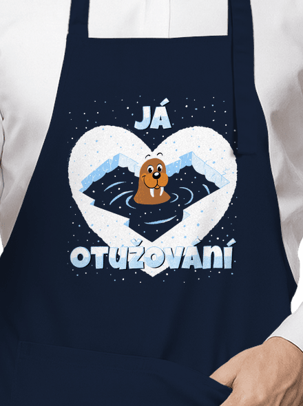 Miluju otužování zástěra Navy