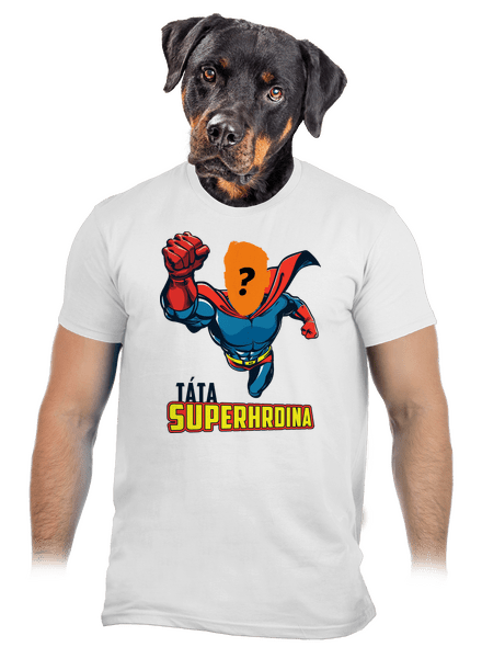 Táta superhrdina pánské tričko White