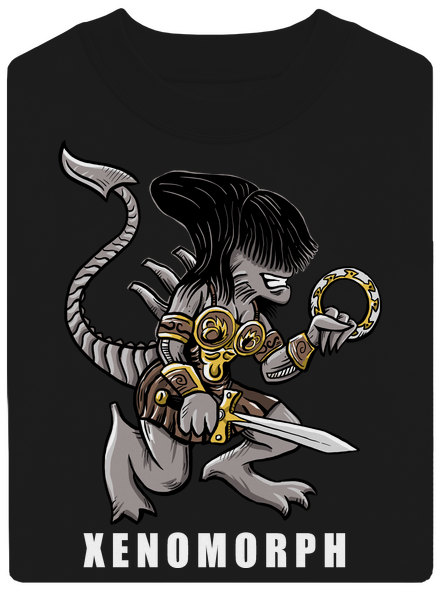 Xenomorph unisex mikina bez kapuce Black