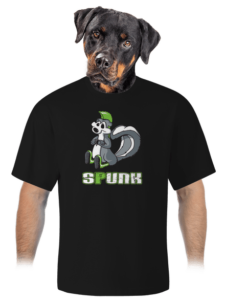 Spunk unisex tričko oversized Black
