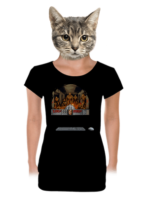 B17: Doom dámské tričko s lemem Black