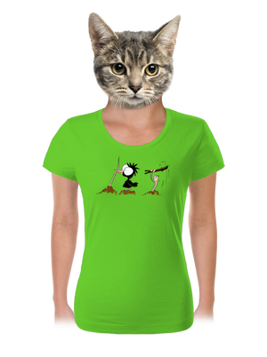 Nesprávný konec dámské tričko Apple Green