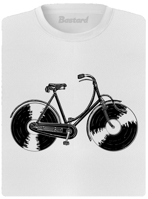 Gramofonové kolo dámské sportovní tričko White