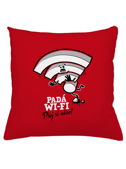 Padá wi-fi polštář Red