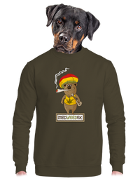 unisex mikina bez kapuce