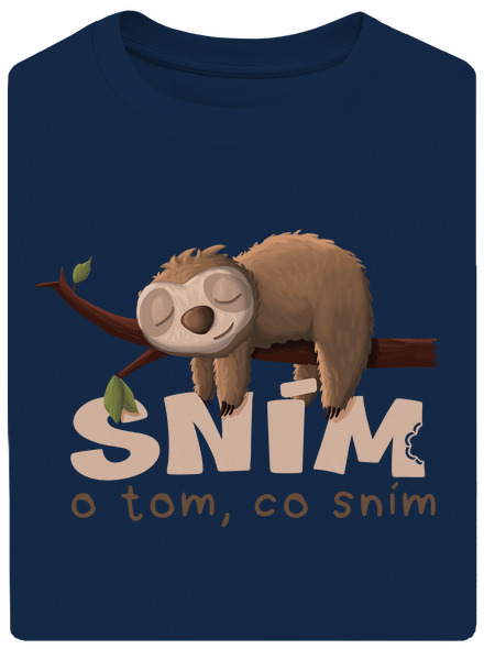 Sním o tom, co sním unisex tričko oversized Midnight Blue