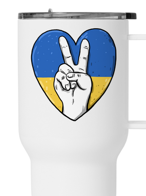 Ukrajina - Mír termohrnek White