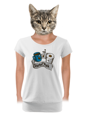 dámské tričko s lemem