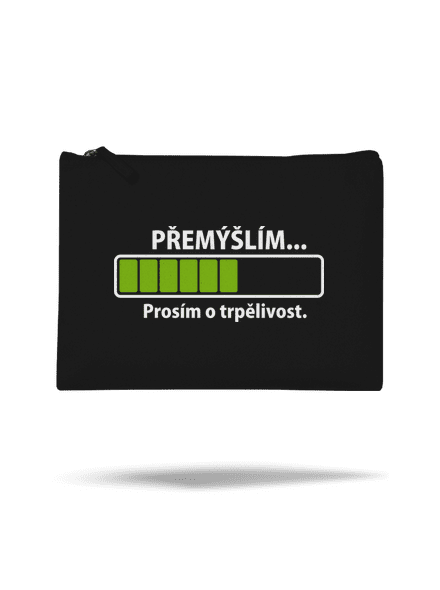 Přemýšlím taštička Black