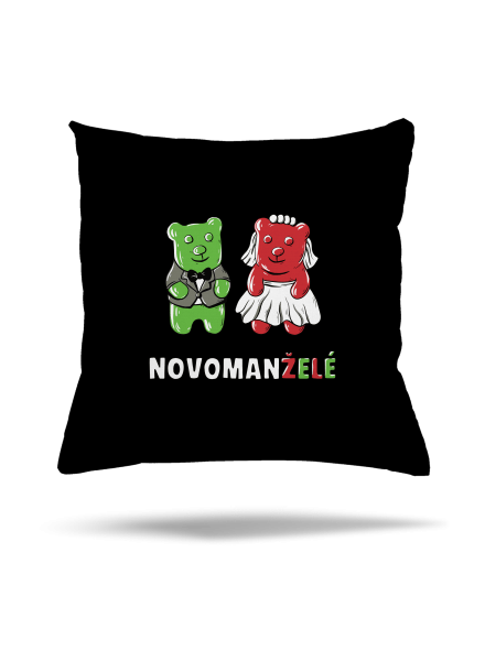 Novomanželé z želé polštář Black
