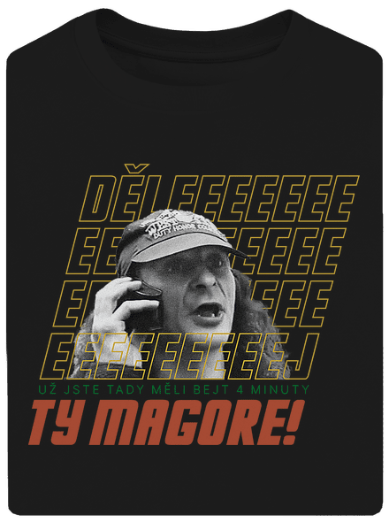 B18: Jiří Kára unisex tričko oversized Black