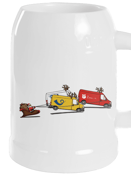 Santa se soby půllitr White