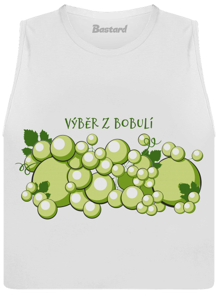 Výběr z bobulí dámské tílko volné White