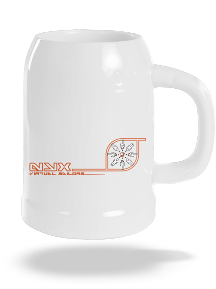NYX Virtual Sailors půllitr White