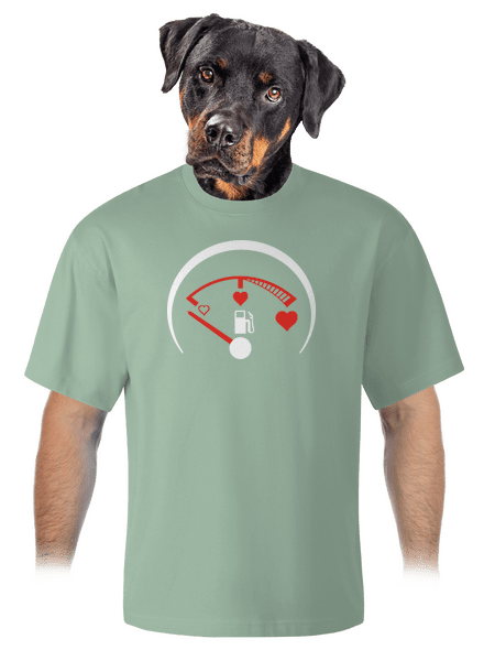Plnou prosím unisex tričko oversized Sage