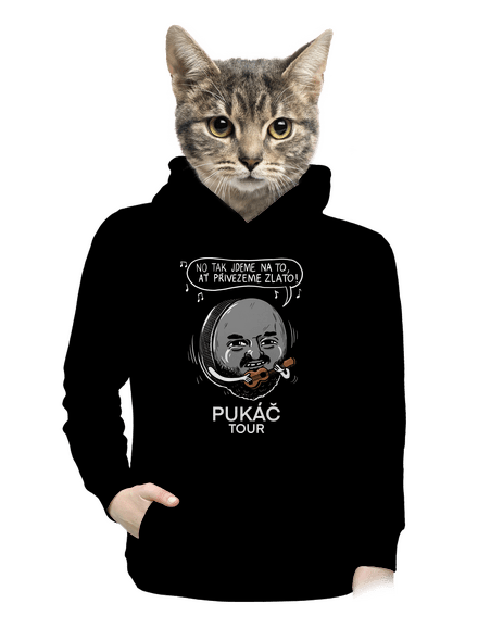 Pukáč tour dámská mikina klokanka Black