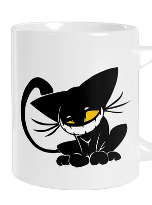 Evil cat velký hrnek White
