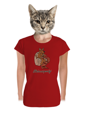 Pletu si povely dámské tričko premium Red Mal