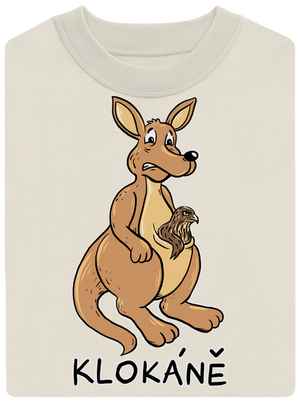 Klokáně unisex mikina bez kapuce Off White