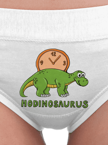 Hodinosaurus dámské kalhotky White