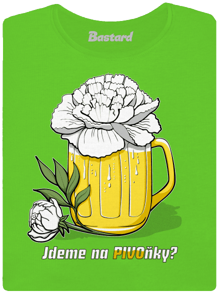 Pivoňky dámské tričko Apple Green