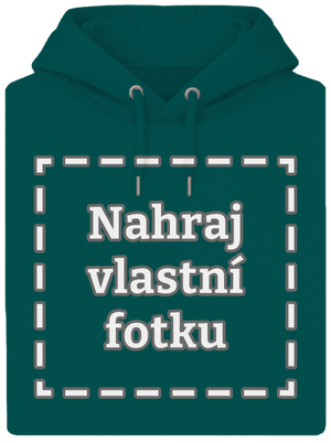 Vlastní potisk unisex mikina premium Emerald Green