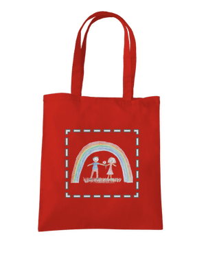 Dětské kresby - nahraj vlastní taška Bright Red