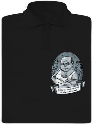 B14: Ecce Homo Homolka pánská polokošile Black