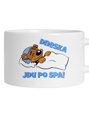 Dneska jdu po spa hrnek makronka White