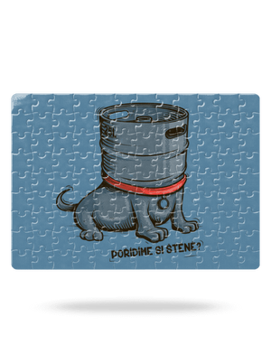 Štěně puzzle White